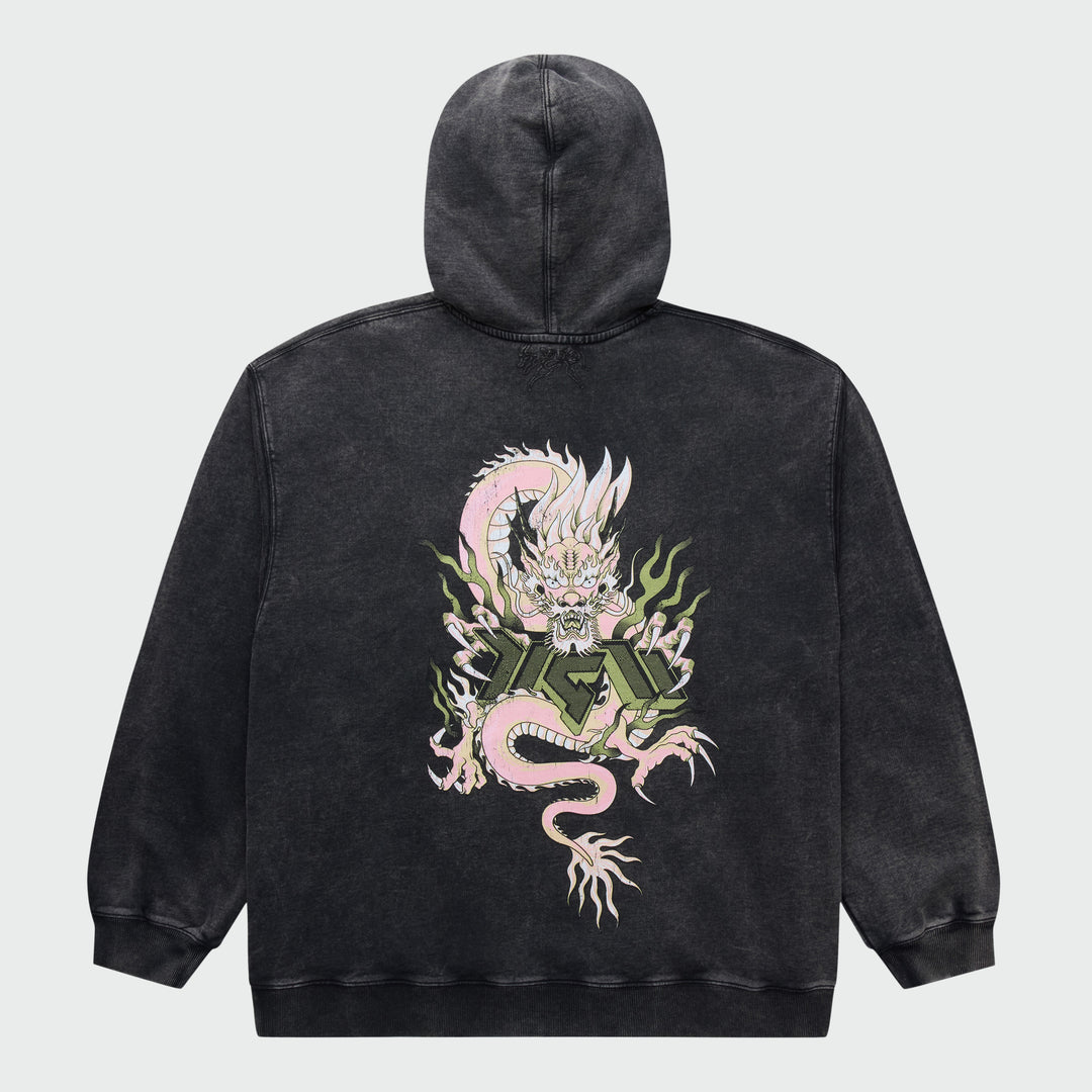 DILONG OVERSIZED HOODIE BLKC