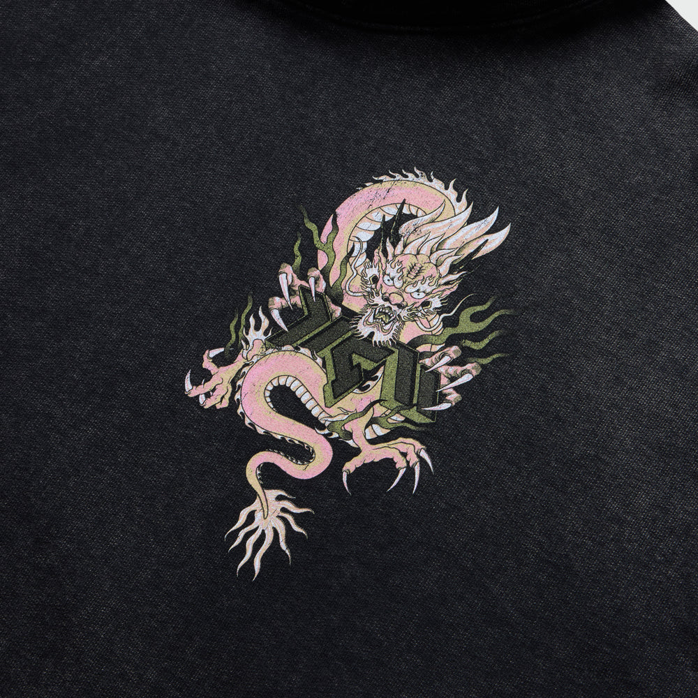 DILONG OVERSIZED HOODIE BLKC